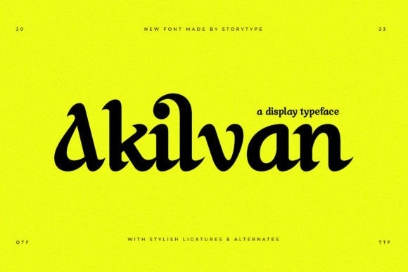Akilvan: A Serif with Quiet Confidence