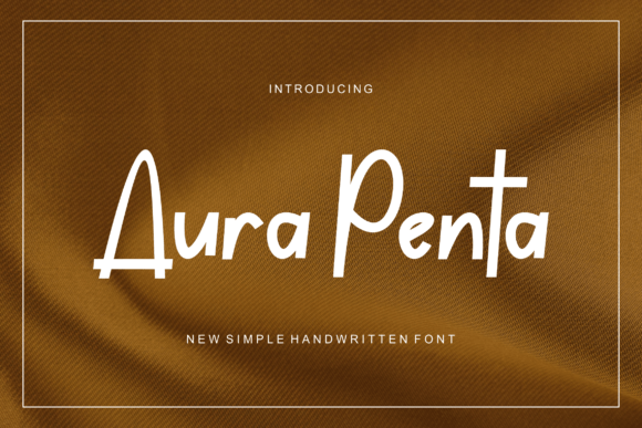 Aurapenta: A Thoughtful Script Font for Calm, Human-Centered Design