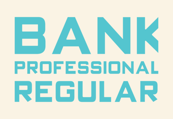Bank Professional Regular: A Clean Sans Serif Font for Trusted Branding