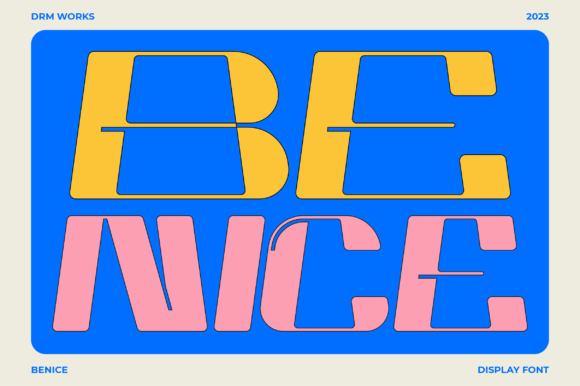 Benice: A Bold, Playful Display Font That Delivers