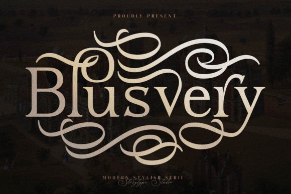 Blusvery: A Serif Typeface That Elevates Real Small Business Branding
