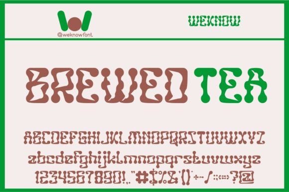 Brewed Tea: A Display Font That Makes Your Headlines Pop
