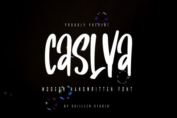 Caslya: A Modern Handwritten Typeface for Editorial Warmth