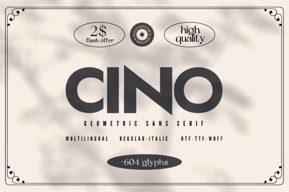 Cino: A Clean, Confident Sans Serif Font for Modern Web Design