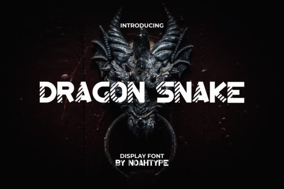 Dragon Snake: A Bold Display Font for Scroll-Stopping Campaigns