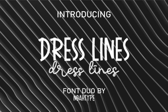 Dress Lines Duo: A Playful, Modern Typeface for Brand Identity