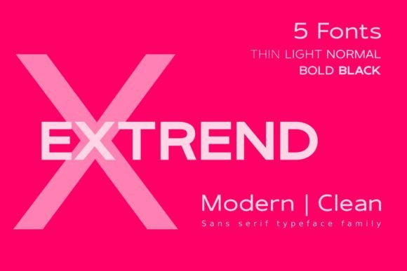 Extrend: A Sans Serif Font That Breathes With Your Content