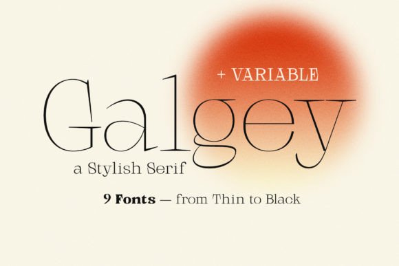 Galgey: A Modern Serif Font That Elevates Handmade Design