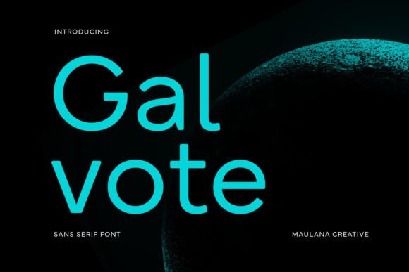 Galvote: A Futuristic Sans Serif Font for Modern Branding
