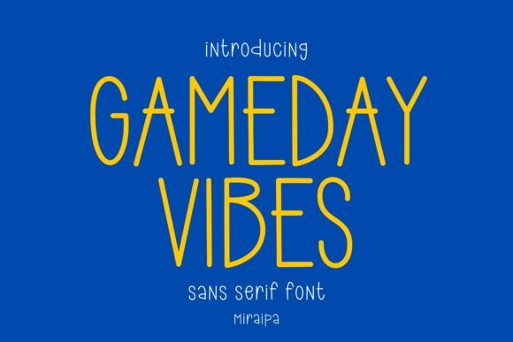 Gameday Vibes: A Modern Sans Serif Font for Bold Campaign Headlines