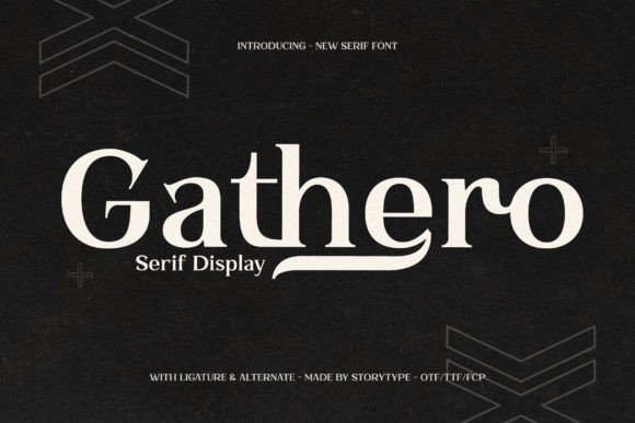 Gathero: A Serif Font That Invites Quiet Attention