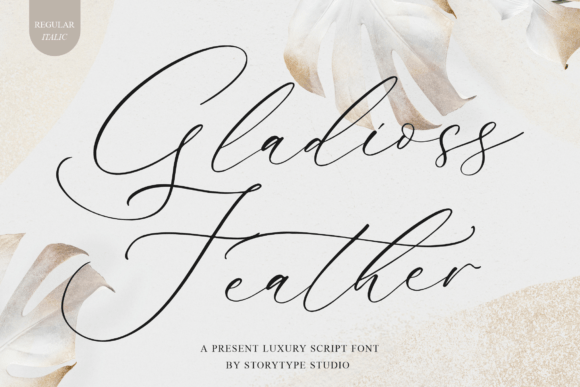 Gladioss Feather: A Luxury Script Font for Handmade Creators