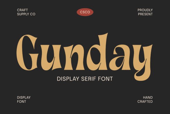 Gunday: A Modern Serif Font That Elevates Marketing Design