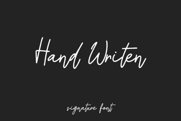 Hand Writen: A Signature Font That Makes Your Brand Feel Human