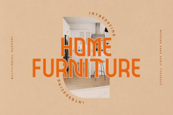 Home Furniture Font: A Modern Sans Serif for Editorial Clarity
