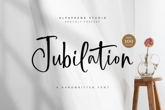 Jubilation: A Modern Script Font for Editorial Elegance