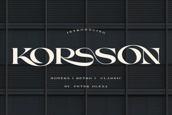 Korsson: A Serif Font That Breathes Quiet Confidence