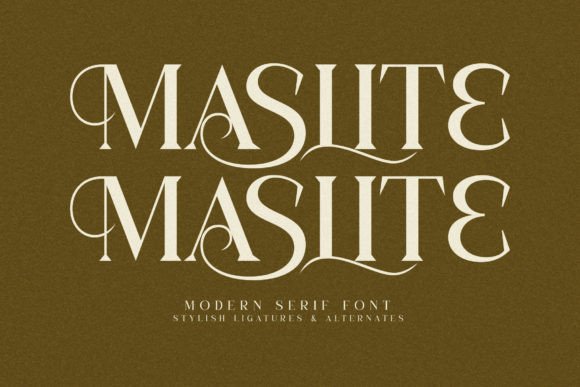 Maslite: A Contemporary Serif Font for Thoughtful Branding