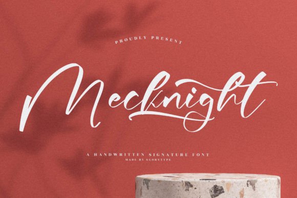 Mecknight: A Handwritten Script Font That Feels Like a Quiet Conversation