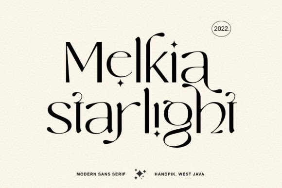 Melkia Starlight: A Modern Sans Serif for Digital Branding