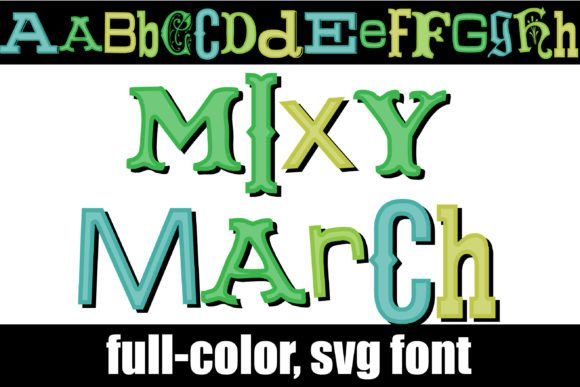 Mixy March: A Festive Color Font for Digital Branding