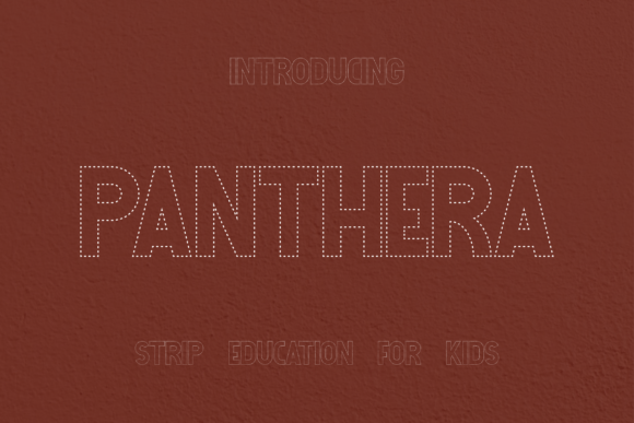 Panthera Education Strip: A Friendly, Clear Sans Serif Font for Branding