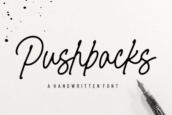 Pushbacks: A Handwritten Font That Makes Your Brand Feel Human