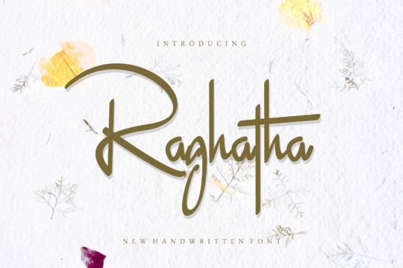Raghatha: A Modern Handwritten Font for Digital Branding