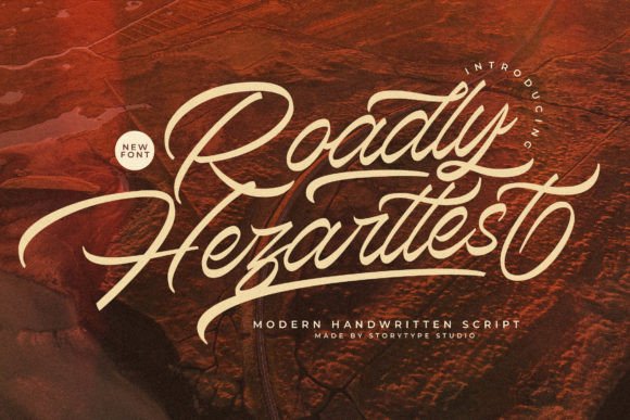 Roadly Hezarttest: A Modern Handwritten Font for Luxury Branding