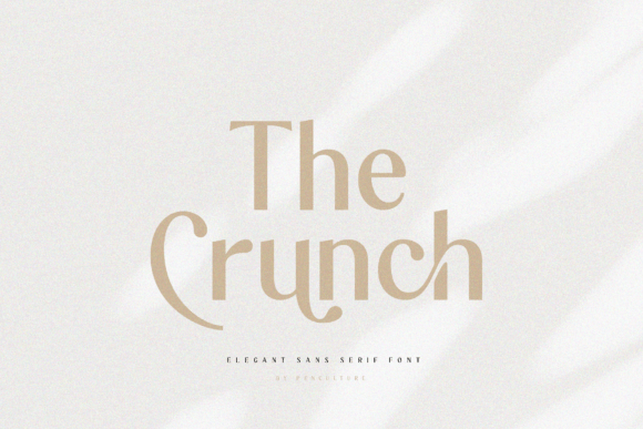 The Crunch: A Clean, Confident Sans Serif for Makers
