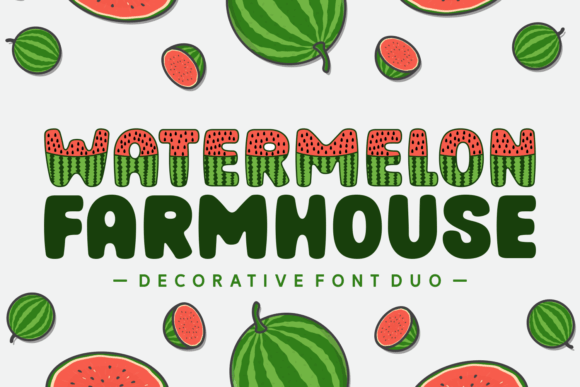 Watermelon Farmhouse: A Decorative Font That Makes Your Brand Feel Fresh & Friendly
